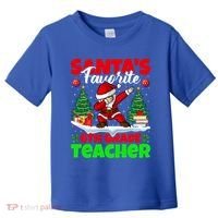 Santa Dabbing Santas Favorite 6Th Grade Teacher Christmas Gift Toddler T-Shirt thumb 0