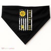 Softball Dad USA-Made Doggie Bandana thumb 0