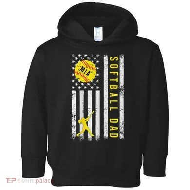 Softball Dad Toddler Hoodie