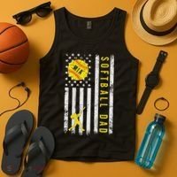 Softball Dad Tank Top thumb 4