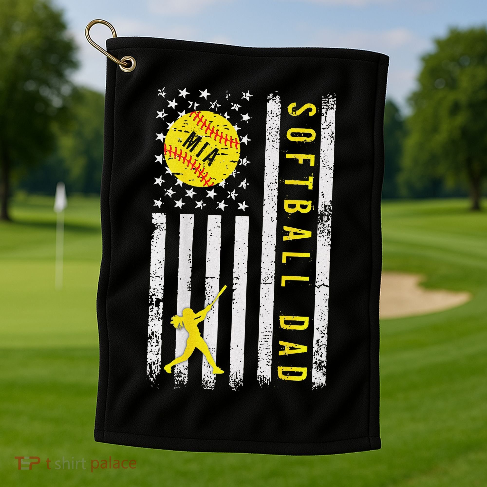 Softball Dad Golf Towel