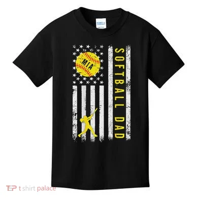 Softball Dad Kids T-Shirt