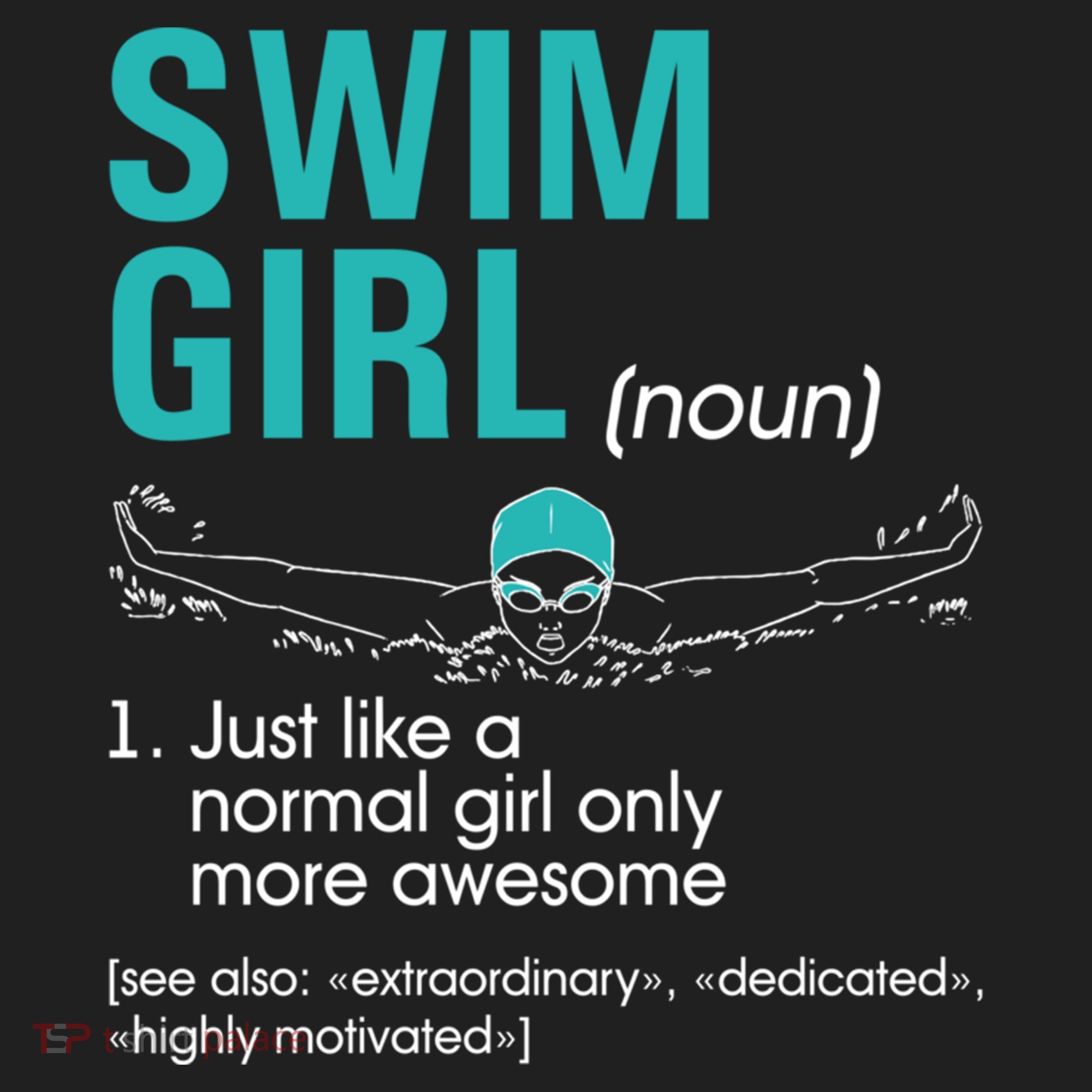 Swim Definition Super Cute Swimming Swimmers Gift Women's Sweatshirt