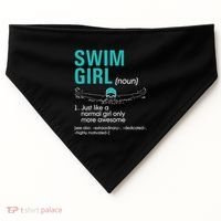 Swim Definition Super Cute Swimming Swimmers Gift USA-Made Doggie Bandana thumb 0