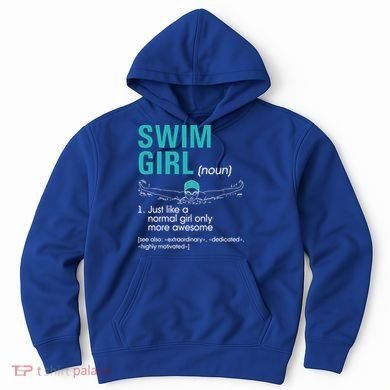 Swim Definition Super Cute Swimming Swimmers Gift Hoodie