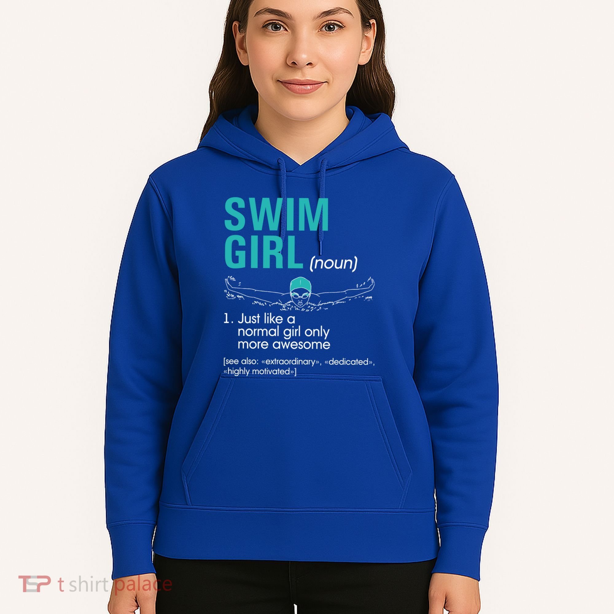 Swim Definition Super Cute Swimming Swimmers Gift Hoodie