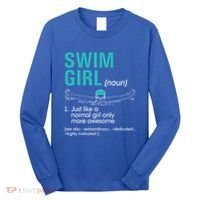 Swim Definition Super Cute Swimming Swimmers Gift Long Sleeve Shirt thumb 0