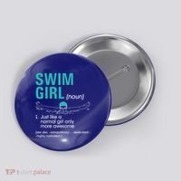 Swim Definition Super Cute Swimming Swimmers Gift Button thumb 0