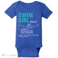 Swim Definition Super Cute Swimming Swimmers Gift Baby Bodysuit thumb 0