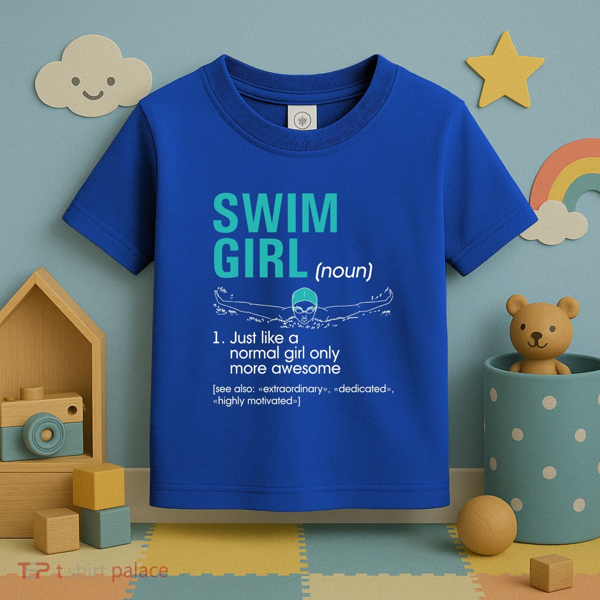 Swim Definition Super Cute Swimming Swimmers Gift Toddler T-Shirt