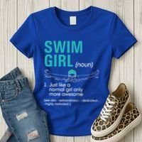 Swim Definition Super Cute Swimming Swimmers Gift Women's T-Shirt thumb 3