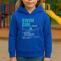 Swim Definition Super Cute Swimming Swimmers Gift Kids Hoodie thumb 3