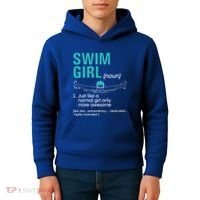 Swim Definition Super Cute Swimming Swimmers Gift Kids Hoodie thumb 4