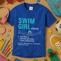Swim Definition Super Cute Swimming Swimmers Gift Kids T-Shirt thumb 3