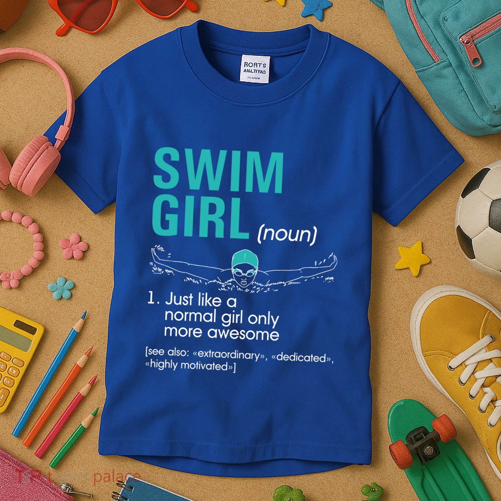 Swim Definition Super Cute Swimming Swimmers Gift Kids T-Shirt