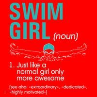 Swim Definition Super Cute Swimming Swimmers Gift Santa Hat thumb 1