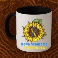 Sunflower Down Syndrome Awareness Coffee Mug thumb 2