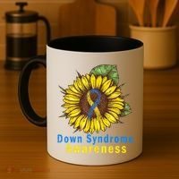 Sunflower Down Syndrome Awareness Coffee Mug thumb 4