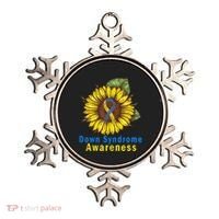 Sunflower Down Syndrome Awareness Ornament thumb 0