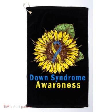 Sunflower Down Syndrome Awareness Golf Towel
