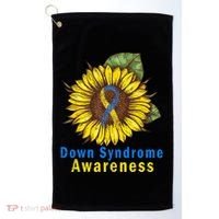 Sunflower Down Syndrome Awareness Golf Towel thumb 0