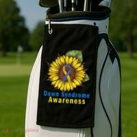 Sunflower Down Syndrome Awareness Golf Towel thumb 2