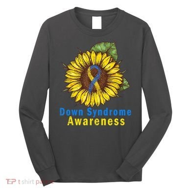 Sunflower Down Syndrome Awareness Long Sleeve Shirt