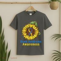 Sunflower Down Syndrome Awareness T-Shirt thumb 2