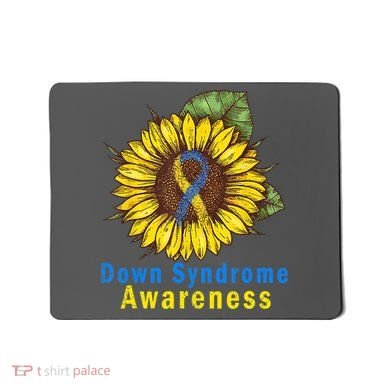 Sunflower Down Syndrome Awareness Mousepad