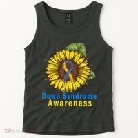 Sunflower Down Syndrome Awareness Tank Top thumb 2