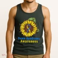 Sunflower Down Syndrome Awareness Tank Top thumb 3