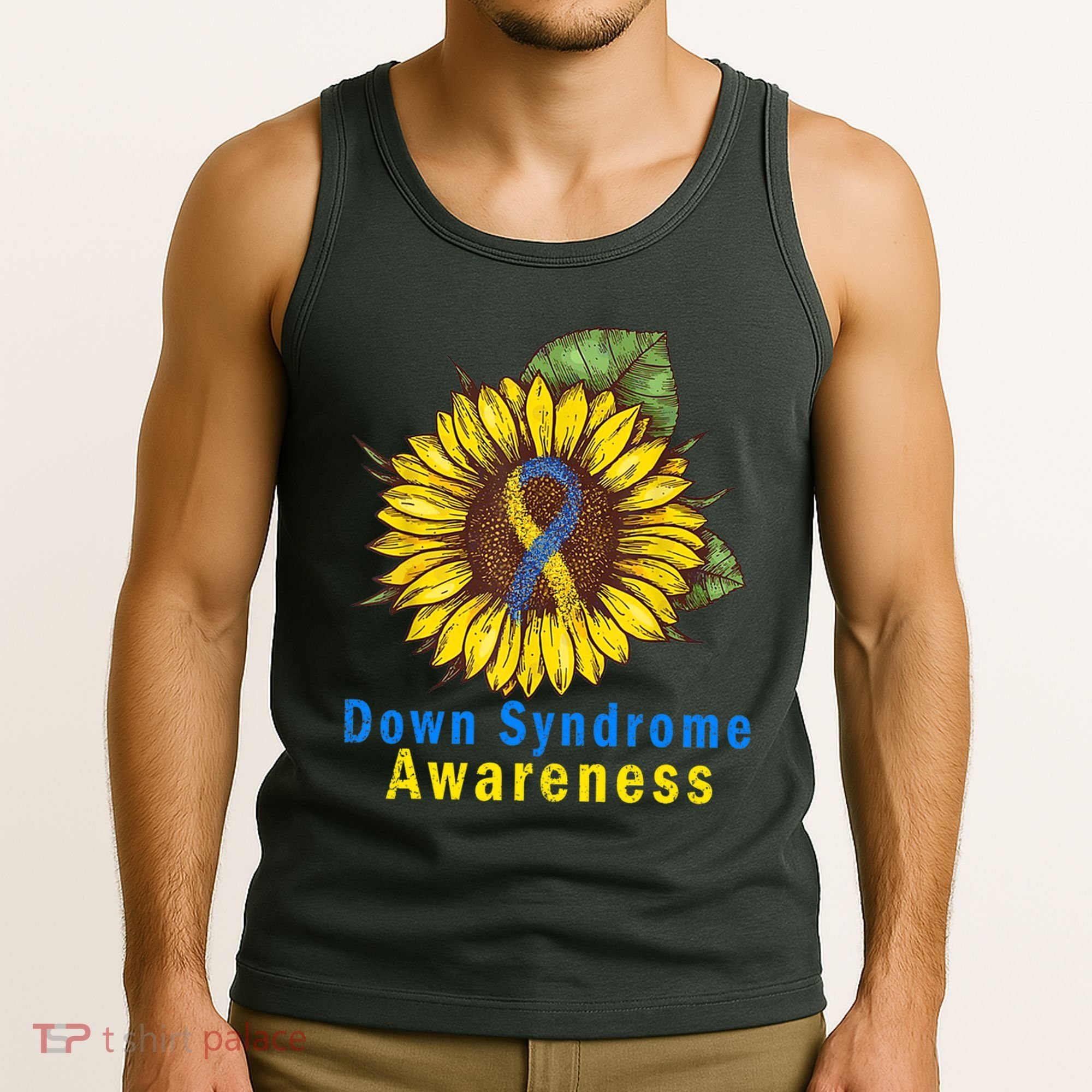 Sunflower Down Syndrome Awareness Tank Top