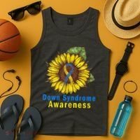 Sunflower Down Syndrome Awareness Tank Top thumb 4