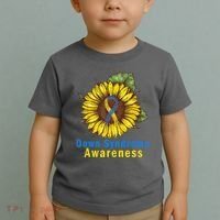 Sunflower Down Syndrome Awareness Toddler T-Shirt thumb 2