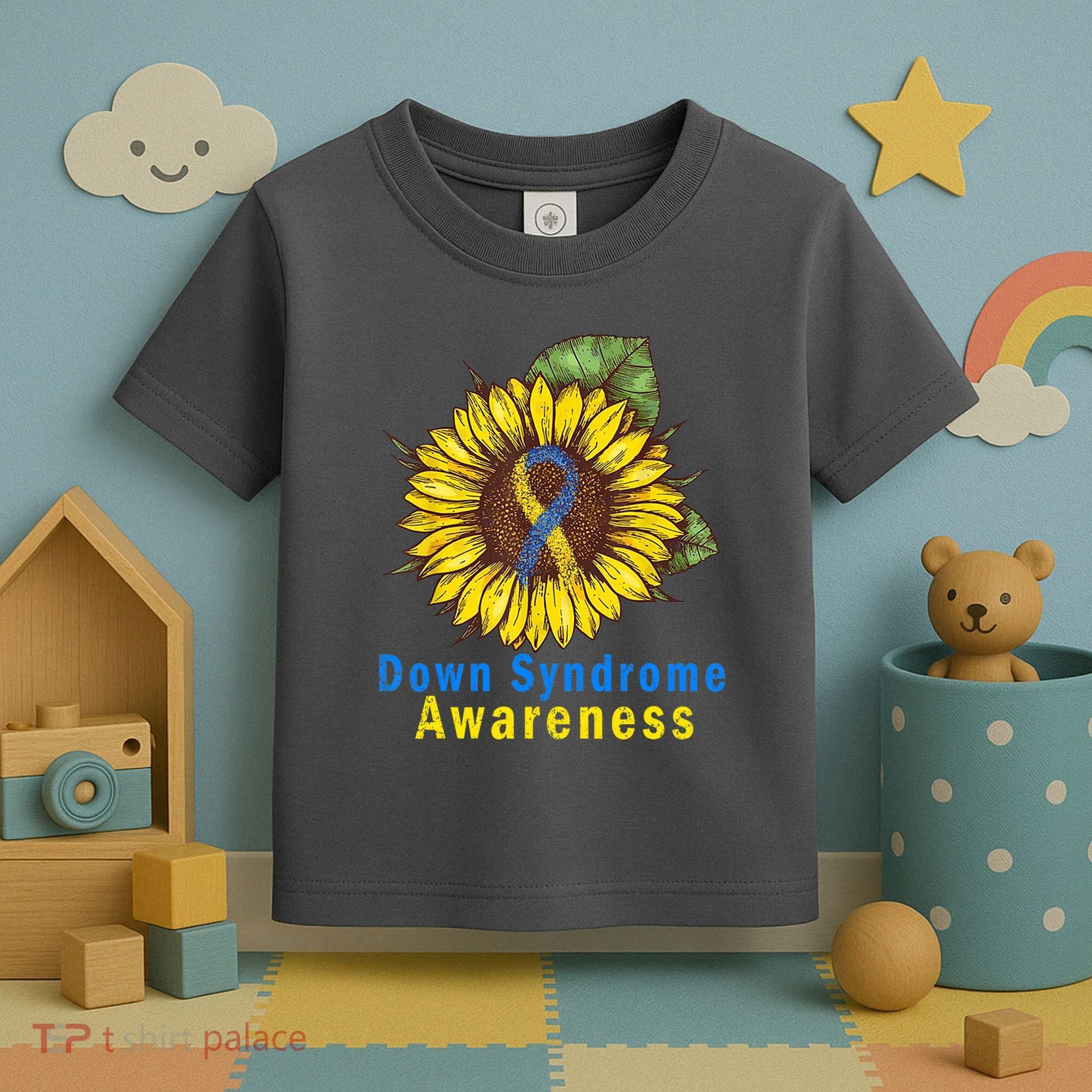 Sunflower Down Syndrome Awareness Toddler T-Shirt