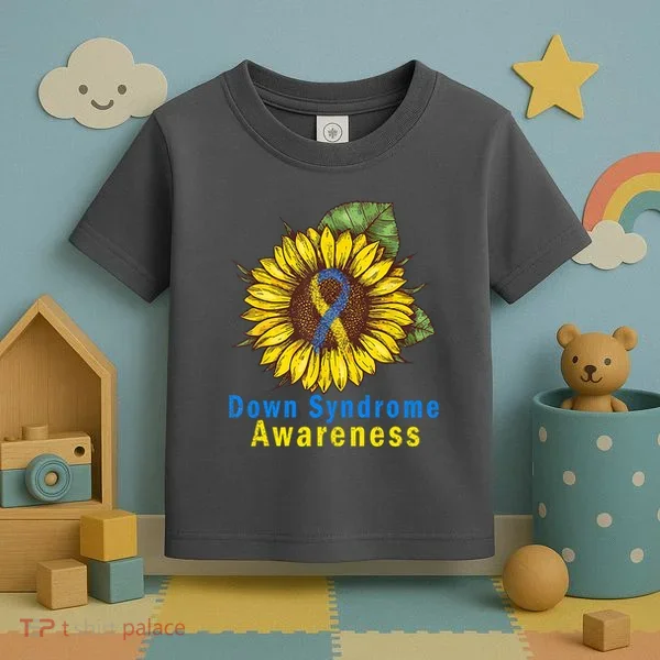Sunflower Down Syndrome Awareness Toddler T-Shirt