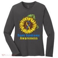 Sunflower Down Syndrome Awareness Women's Long Sleeve Shirt thumb 0