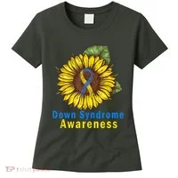 Sunflower Down Syndrome Awareness Women's T-Shirt thumb 0