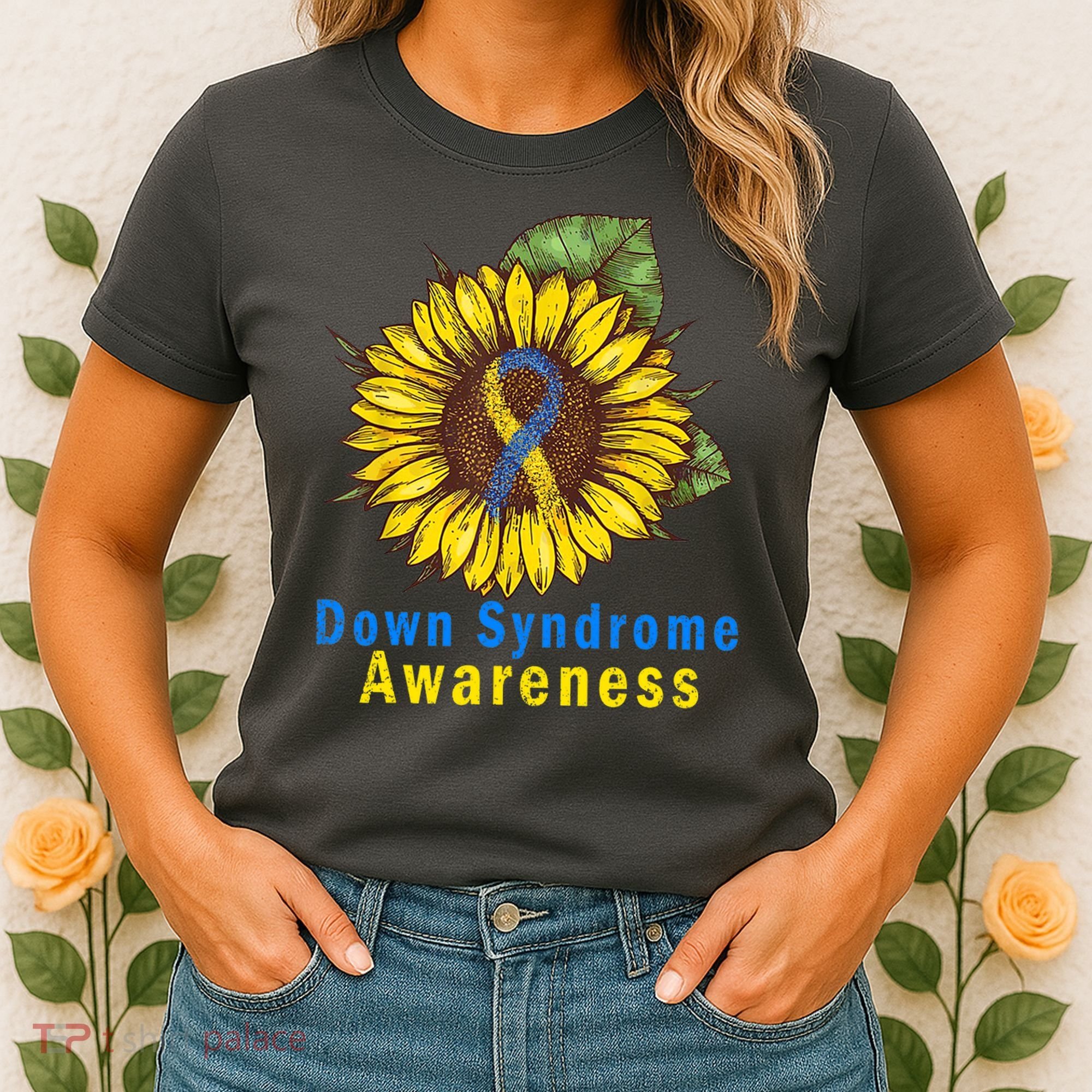 Sunflower Down Syndrome Awareness Women's T-Shirt