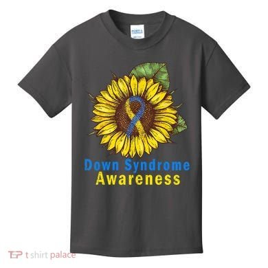 Sunflower Down Syndrome Awareness Kids T-Shirt