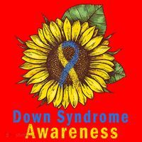 Sunflower Down Syndrome Awareness Santa Hat thumb 1