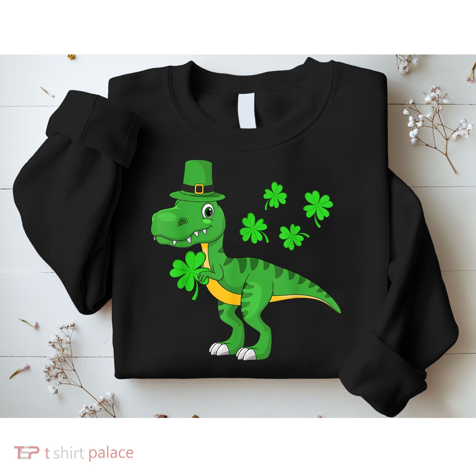 Shamrock Dino St Patricks Day Shirt K.i.d.s T Rex Toddler b.o.y.s Sweatshirt