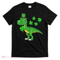 Shamrock Dino St Patricks Day Shirt K.i.d.s T Rex Toddler b.o.y.s T-Shirt thumb 0