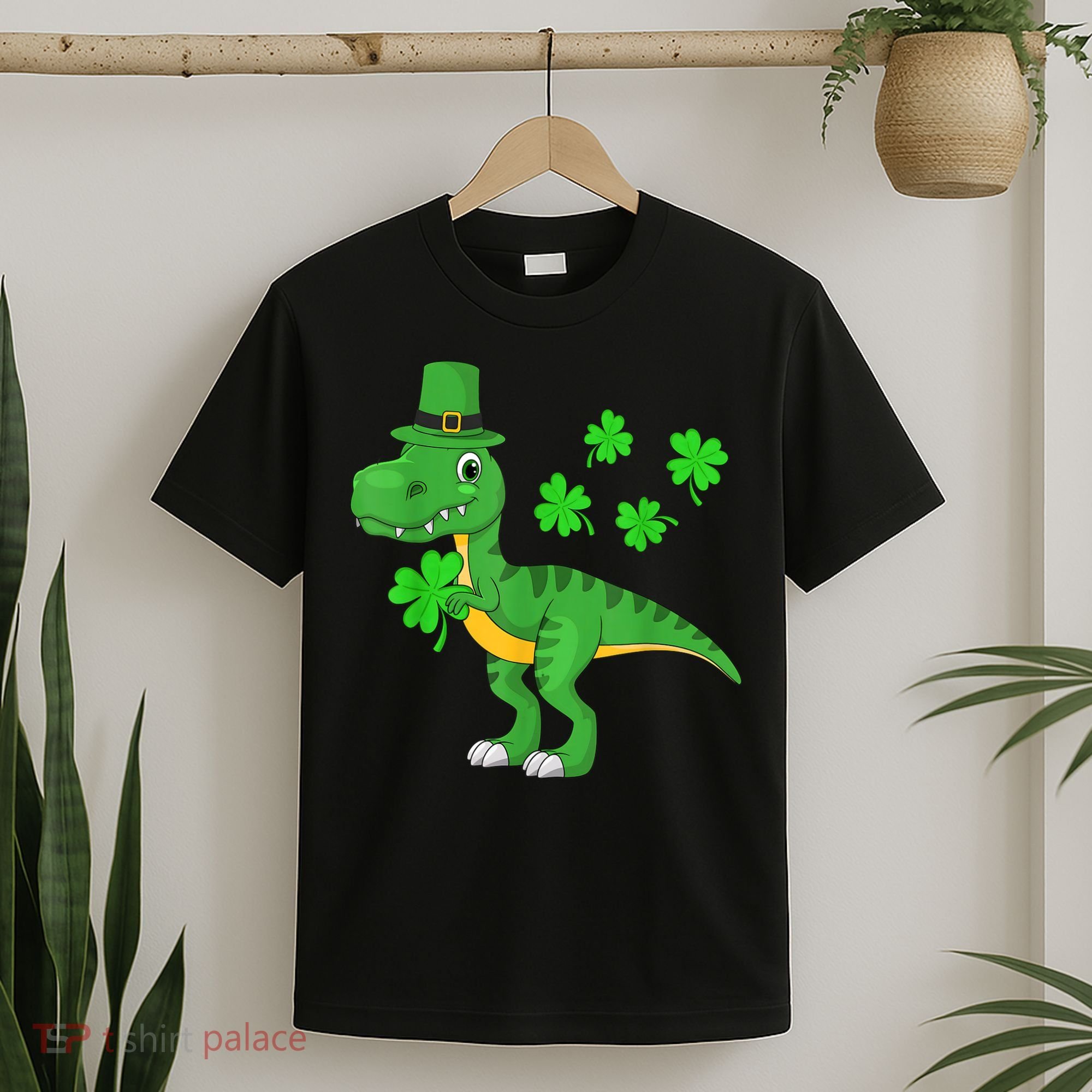 Shamrock Dino St Patricks Day Shirt K.i.d.s T Rex Toddler b.o.y.s T-Shirt
