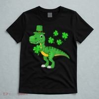 Shamrock Dino St Patricks Day Shirt K.i.d.s T Rex Toddler b.o.y.s T-Shirt thumb 5
