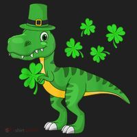 Shamrock Dino St Patricks Day Shirt K.i.d.s T Rex Toddler b.o.y.s Beanie thumb 2