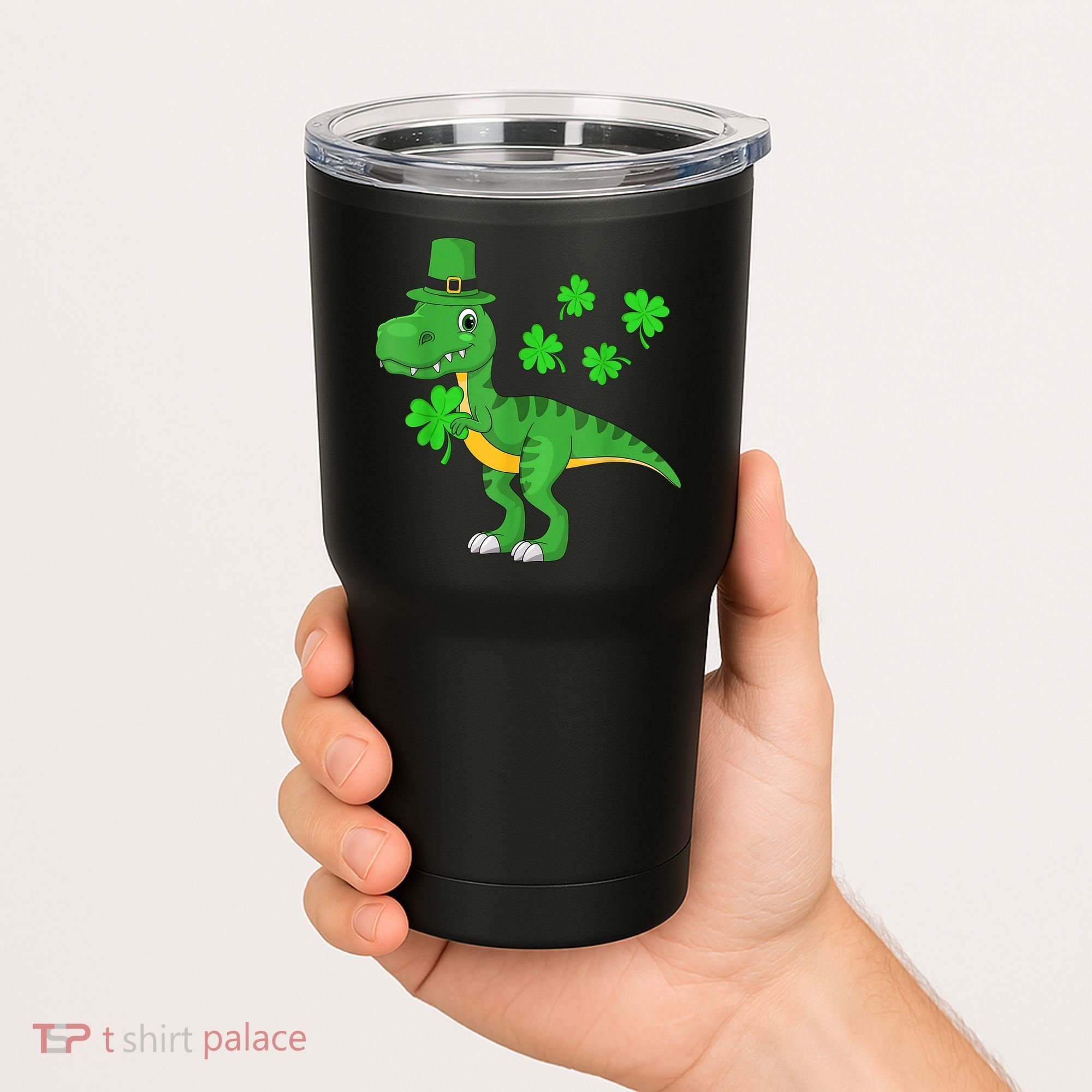 Shamrock Dino St Patricks Day Shirt K.i.d.s T Rex Toddler b.o.y.s Tumbler