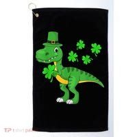 Shamrock Dino St Patricks Day Shirt K.i.d.s T Rex Toddler b.o.y.s Golf Towel thumb 0