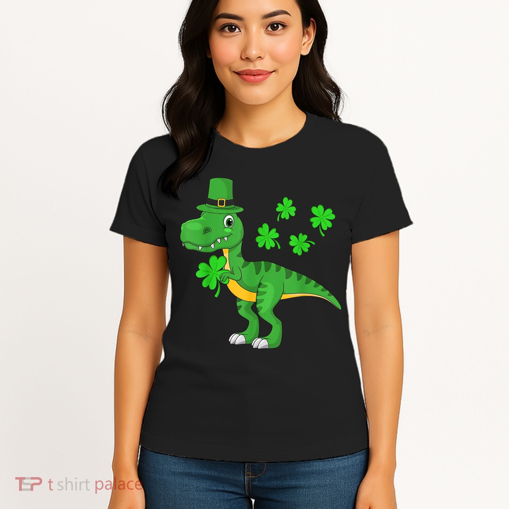 Shamrock Dino St Patricks Day Shirt K.i.d.s T Rex Toddler b.o.y.s Women's T-Shirt