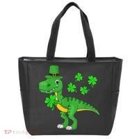 Shamrock Dino St Patricks Day Shirt K.i.d.s T Rex Toddler b.o.y.s Tote Bag thumb 0